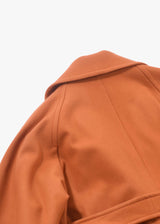 Ihnn Orange Wool Coat