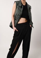Slit Tapered Pants