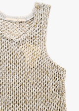 Little $uzie Mesh Knit Tank