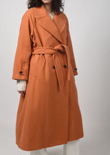 Orange Wool Coat