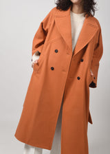 Orange Wool Coat