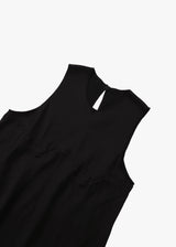 Satin Unhemmed Tank