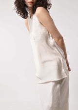 Satin Unhemmed Tank