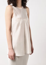 Satin Unhemmed Tank