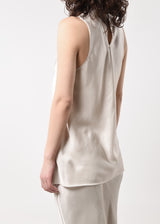 Satin Unhemmed Tank