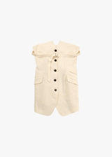 Ihnn Linen Tailored Vest