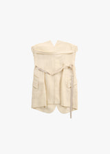 Ihnn Linen Tailored Vest