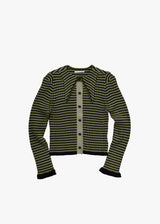 Akane Utsunomiya Border Knit Cardigan