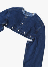 Currentage Cropped Denim Jacket