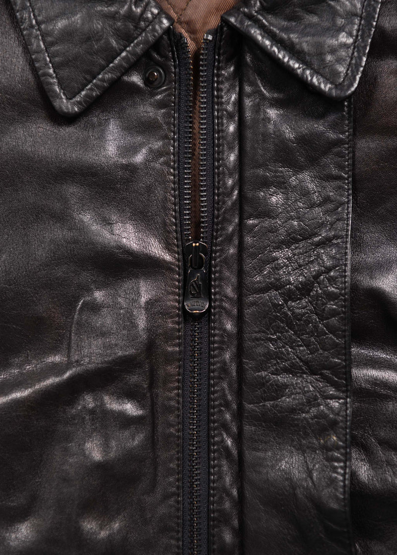 90's Nautica Leather Jacket