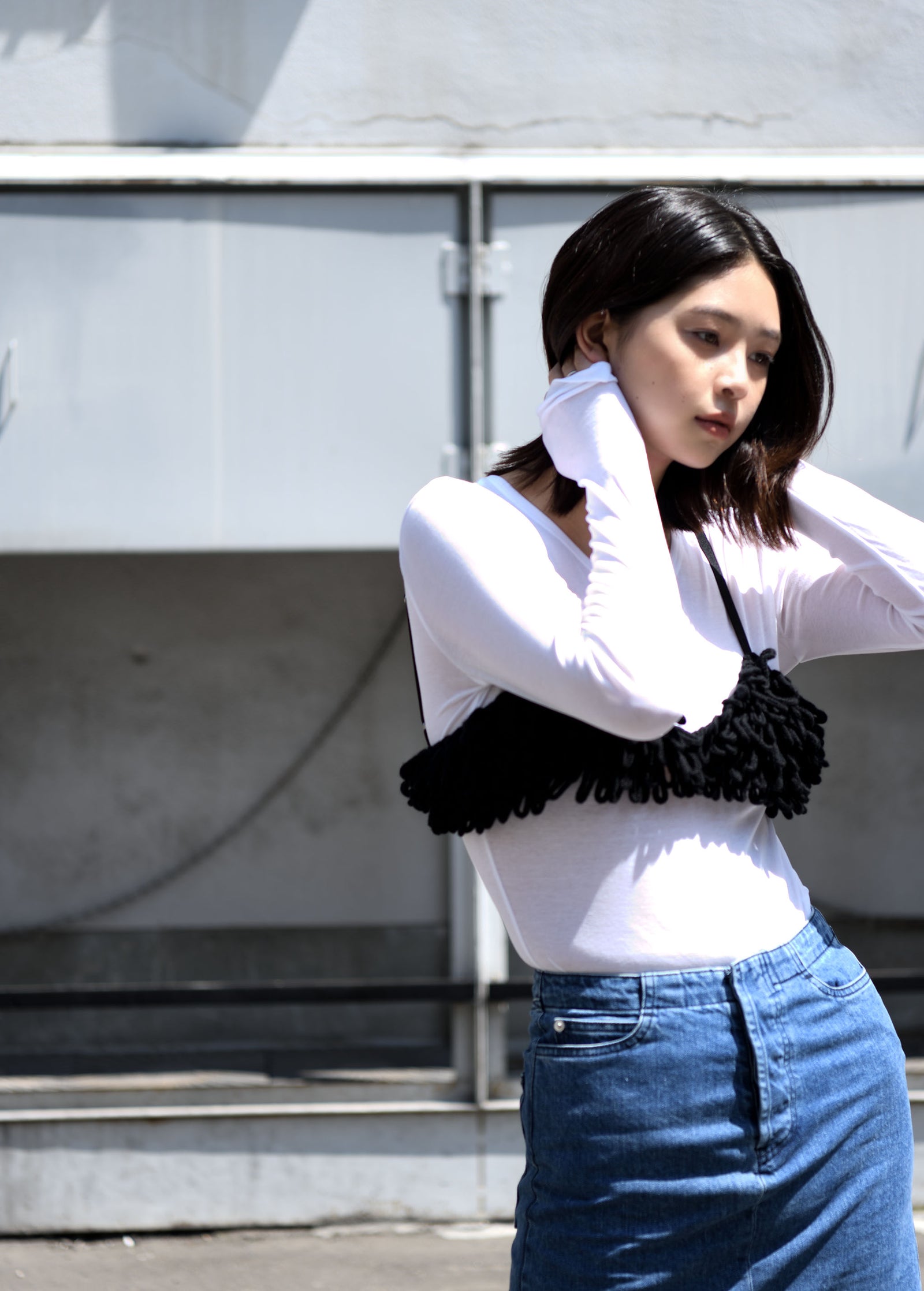 フミエタナカ 24aw ニットループブラ knit loop bra フミエタナカ 24aw ニットループブラ knit loop bra knit loop