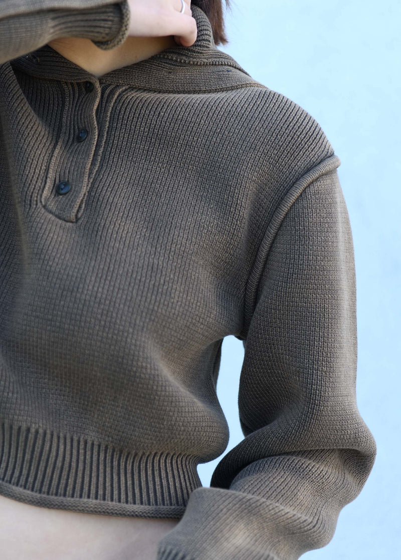 Turtleneck Rib Sweater