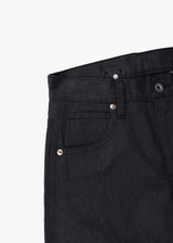 Denim Baggy Roll Pants