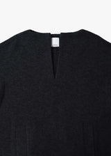 Wool Boucle Keyneck Dress