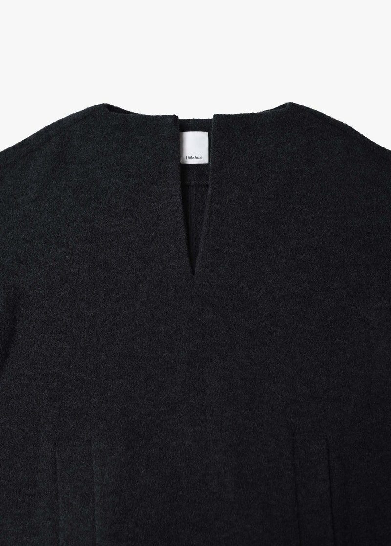 Wool Boucle Keyneck Dress