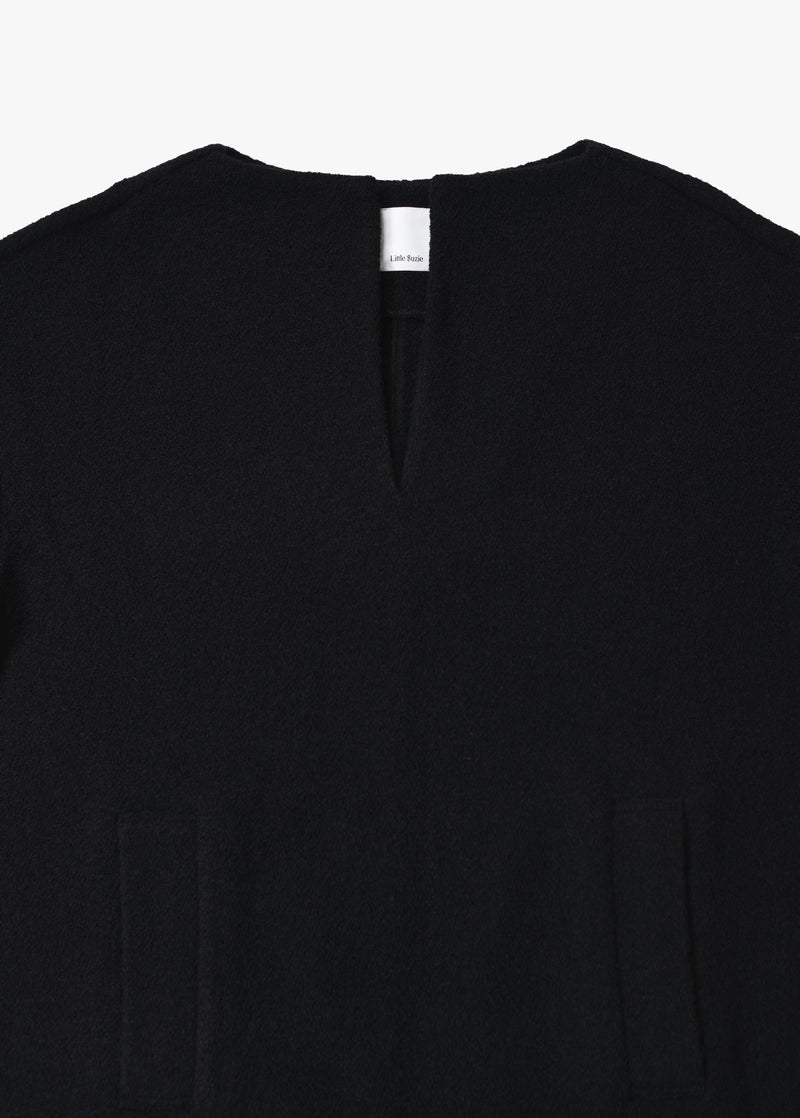 Wool Boucle Keyneck Dress