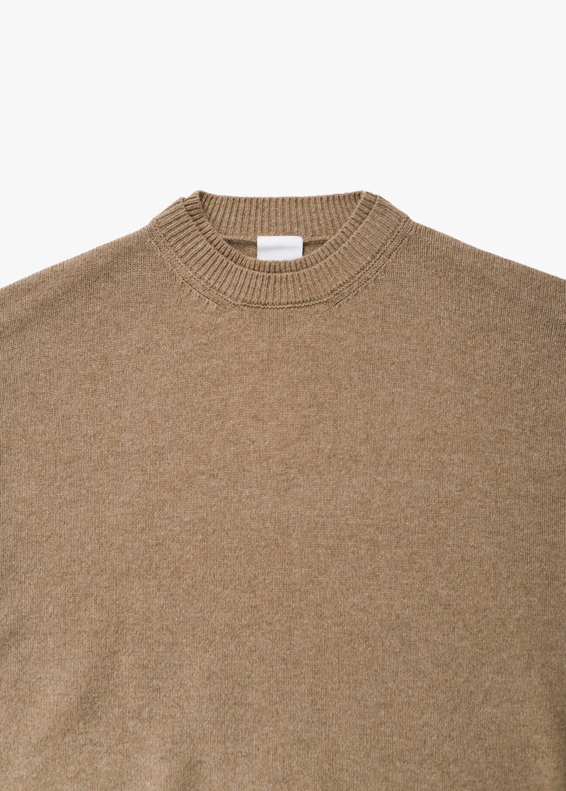 Extra Fine Merino Wool Double Neck Knit Pullover