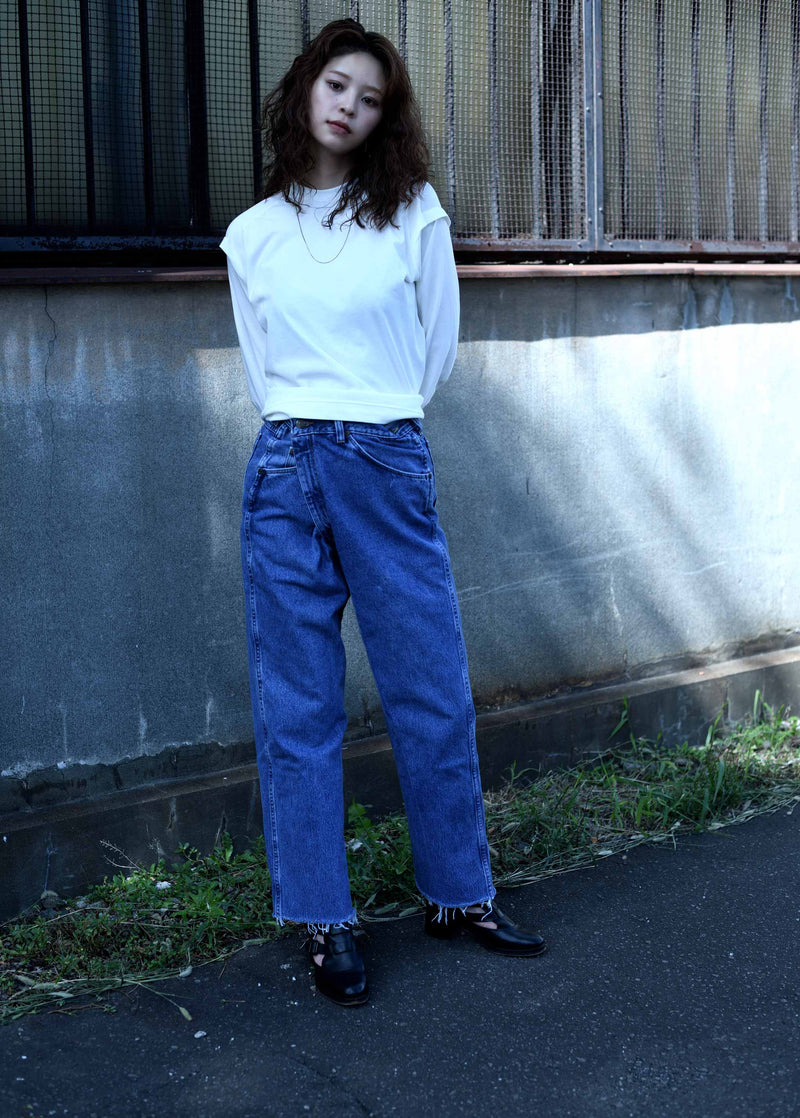 Wrap-up Denim Pants