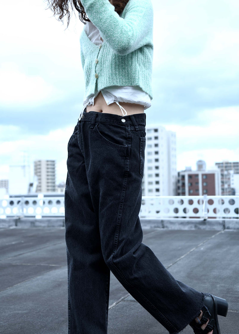 Wrap-up Denim Pants