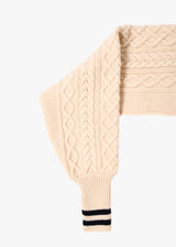 5G-Aran Sleeve Sweater