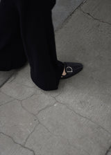 Eyelet Mesh Flare Pants