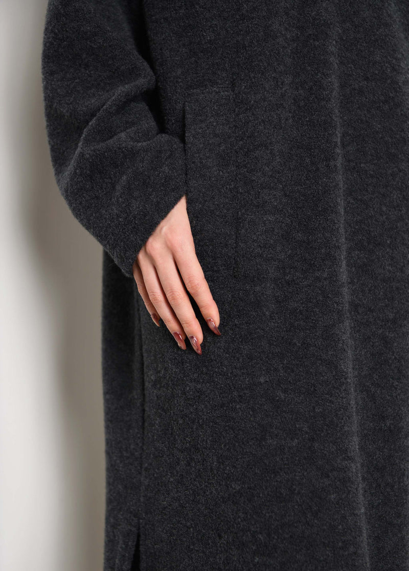 Wool Boucle Keyneck Dress