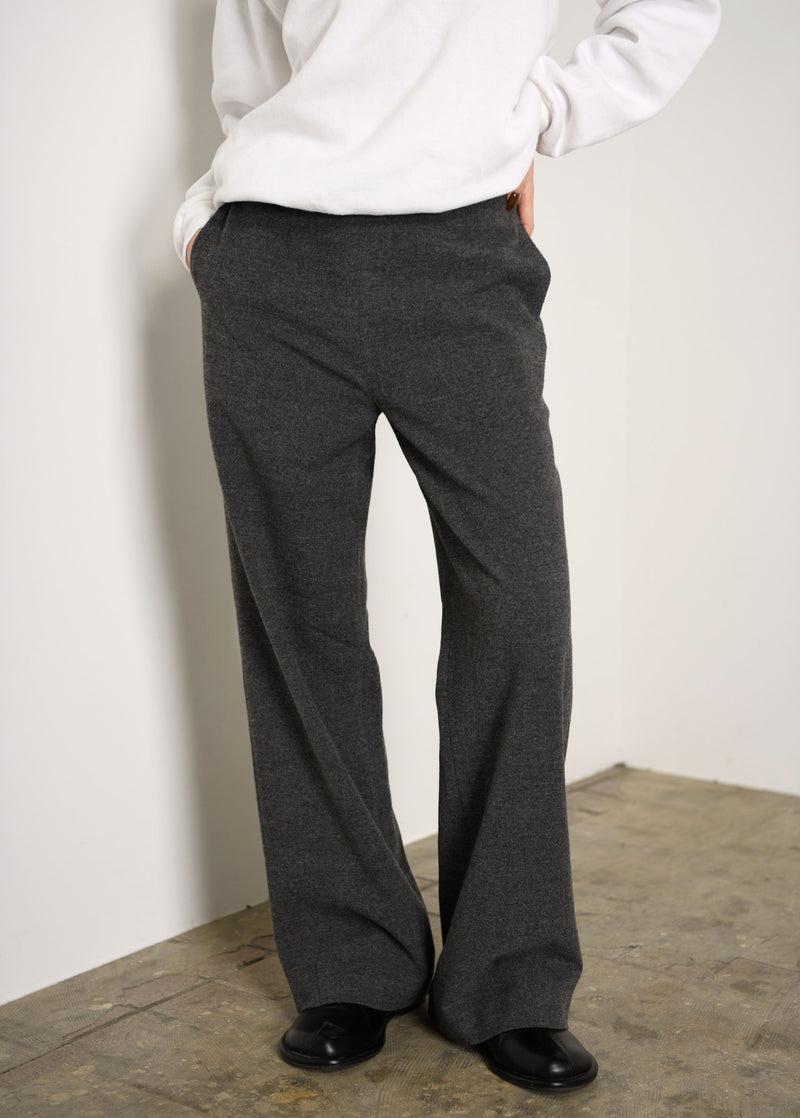 Velvet Peach Tr Wide Straight Trousers