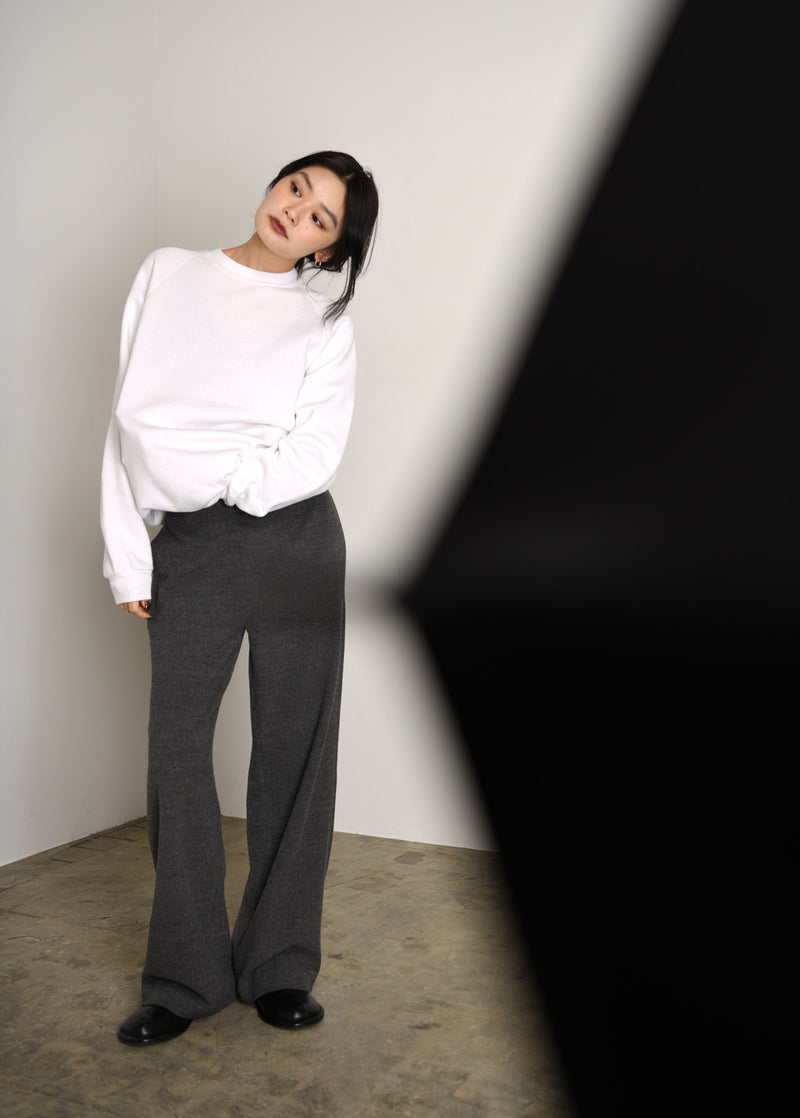 Velvet Peach Tr Wide Straight Trousers