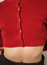 Cotton Rib Knit Detachable Cardigan