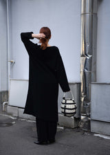 Wool Boucle Keyneck Dress