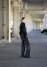 Velvet Peach Tr Wide Straight Trousers