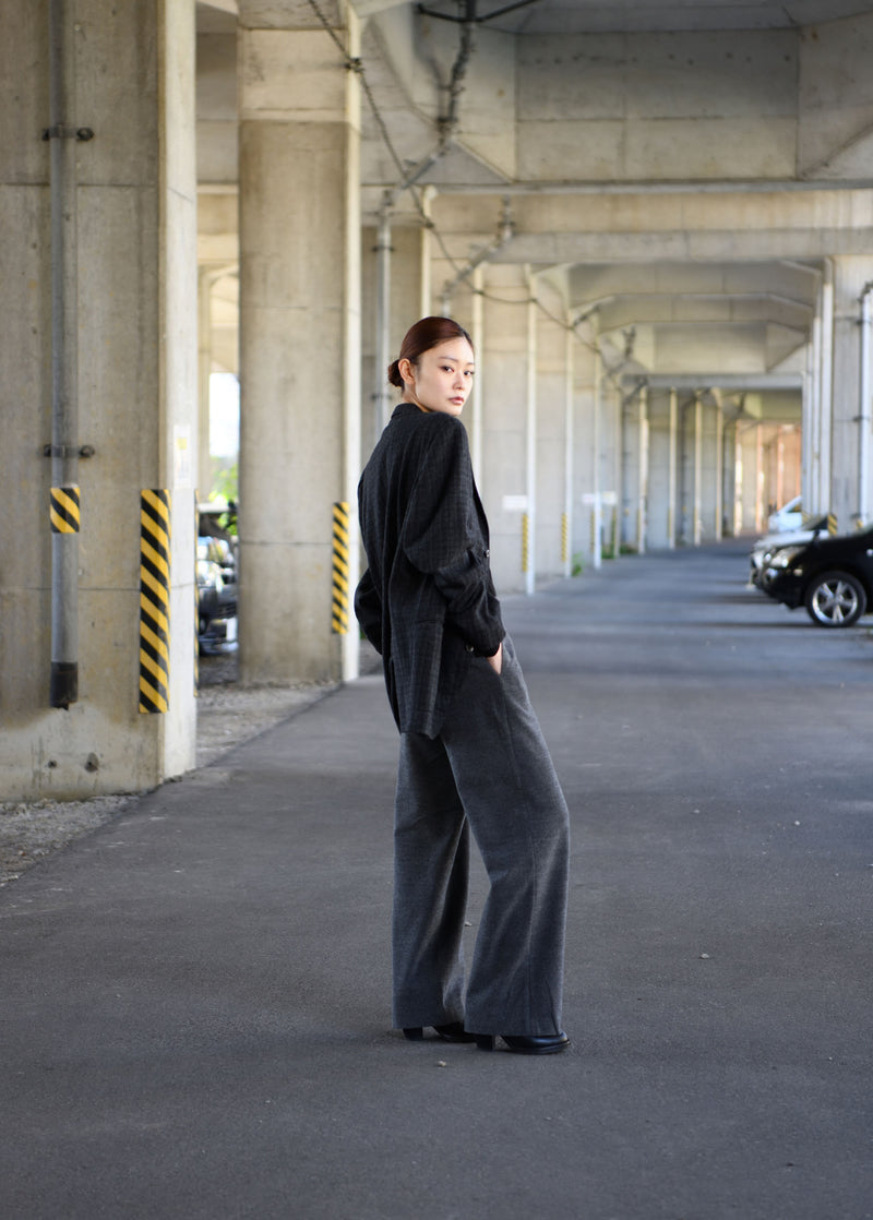 Velvet Peach Tr Wide Straight Trousers