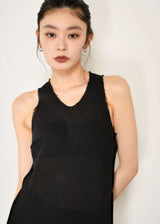 Linen Like PL Unhemmed Dress
