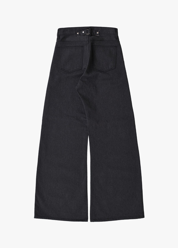 Denim Baggy Roll Pants