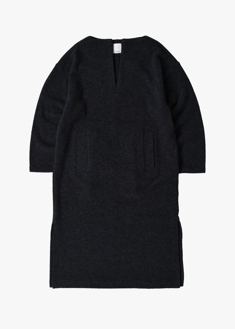 Wool Boucle Keyneck Dress