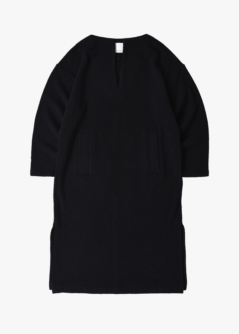 Wool Boucle Keyneck Dress