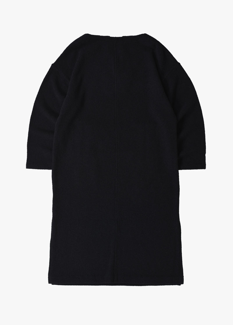 Wool Boucle Keyneck Dress