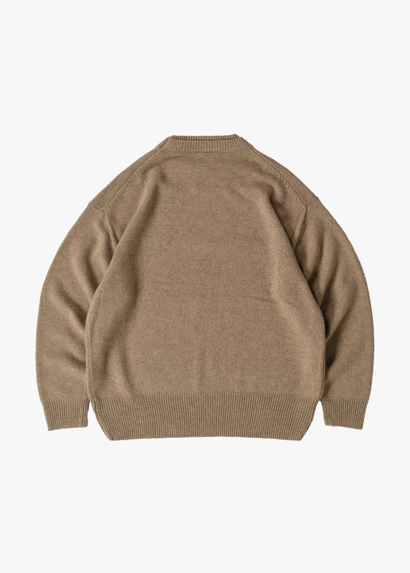 Extra Fine Merino Wool Double Neck Knit Pullover