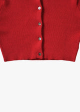 Cotton Rib Knit Detachable Cardigan