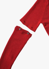 Cotton Rib Knit Detachable Cardigan