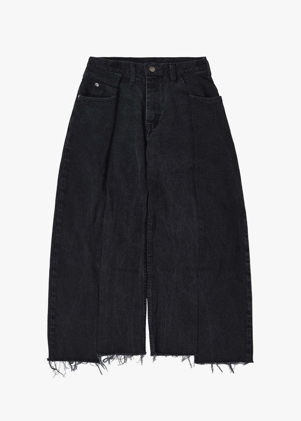 77 Circa circa make vertically cutback wide denim pants