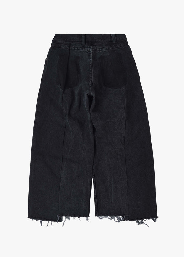 77 Circa circa make vertically cutback wide denim pants