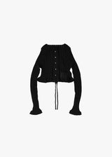 Rib Knit L/S Cardigan
