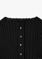 Rib Knit L/S Cardigan