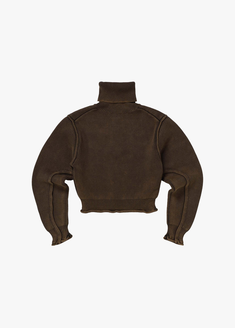 Turtleneck Rib Sweater