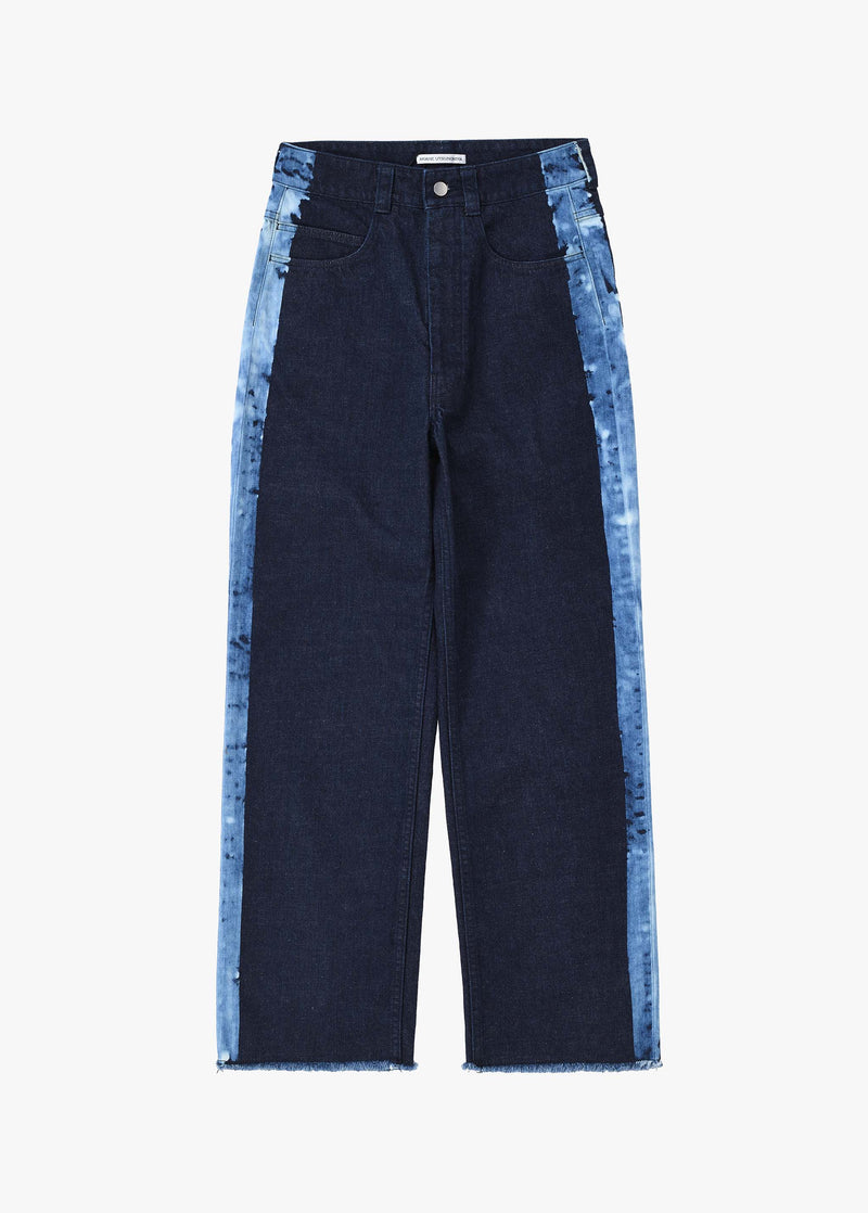 Bleached Line Denim Pants