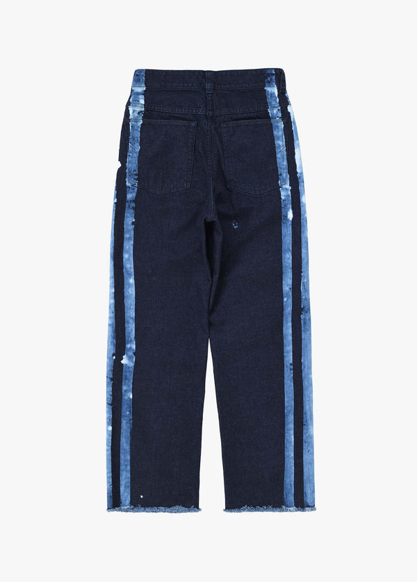 Bleached Line Denim Pants