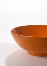 Pottery Orange Bowl