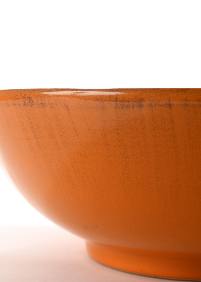 Pottery Orange Bowl