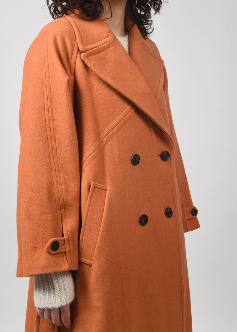 Orange Wool Coat